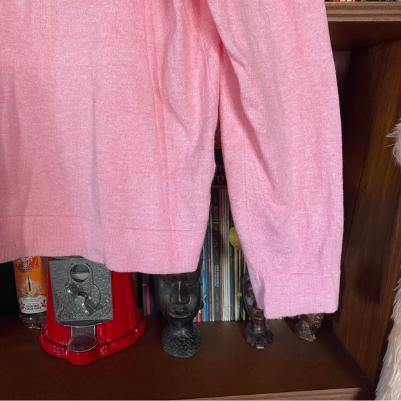 J. Crew Pink Ruffle Sweater - Picture 3 of 4